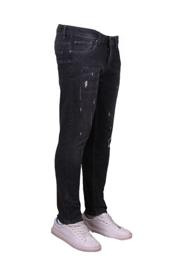 Viking'S Line Erkek Denim Pantolon Trend Giyim Siyah - Image 1