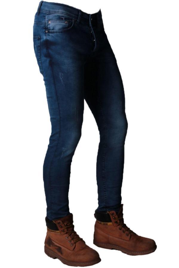 Viking'S Line Erkek Likralı Denim - Kot Pantolon Koyu Mavi Jeans - Image 1