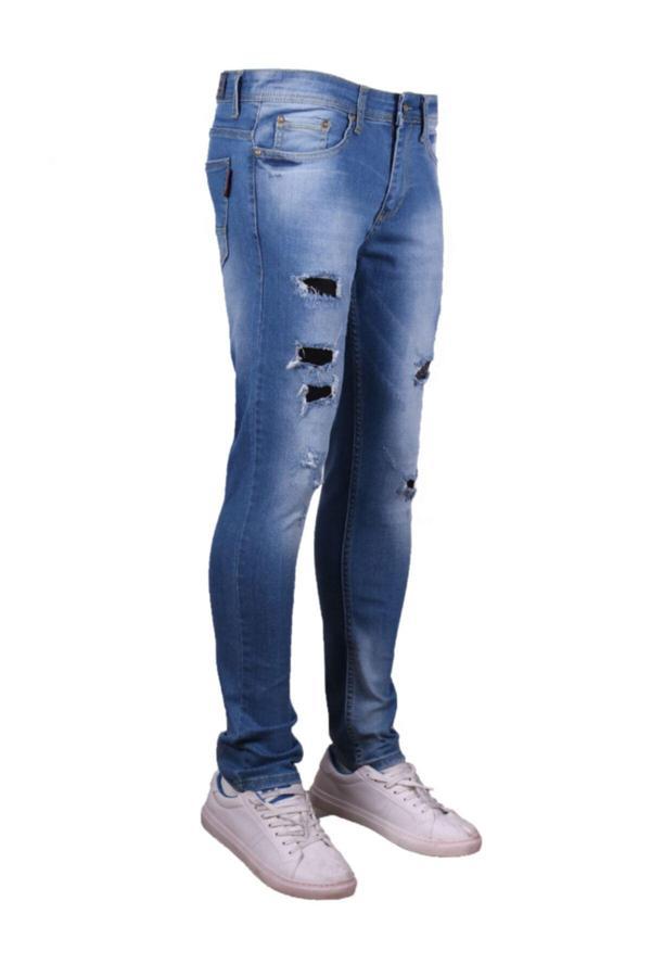 Viking'S Line Erkek Trend Giyim Perç Işlemli Mavi - Image 1