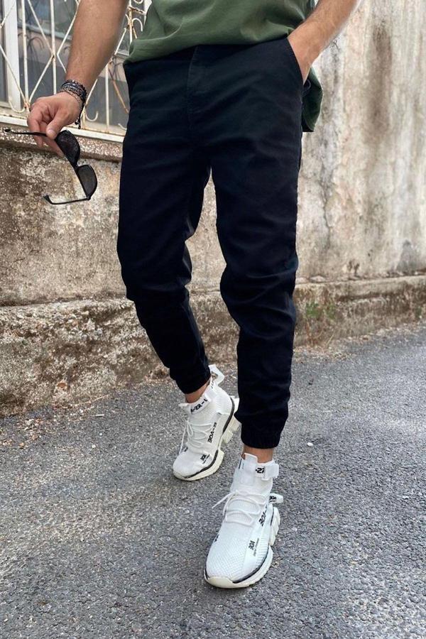 No61 Man Paça Lastikli Likralı Rahat Kalıp Jogger Pantolon - Image 1