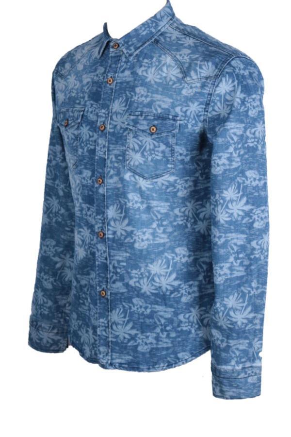 Viking'S Line Erkek Denim Gömlek Baskılıtrend - Image 1