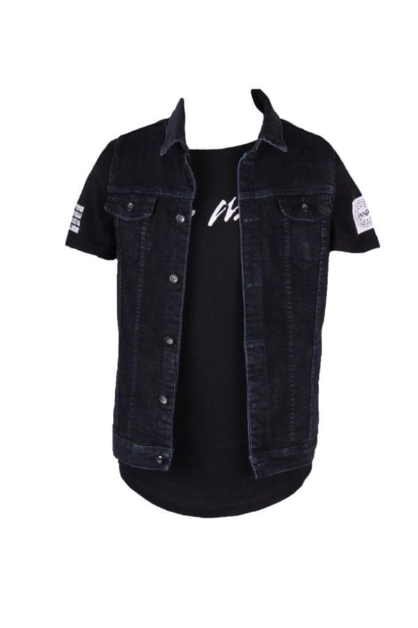 Viking'S Line Vikings Jeans Erkek Denim Yelek Füme Kot - Image 1
