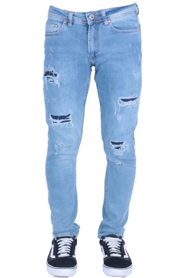 Viking'S Line Erkek Denim Prç Ve Lzr Işlmli Spor Giyim Trend Mavi - Image 1