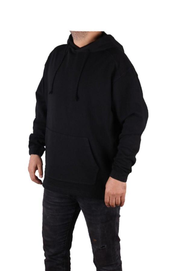 Viking'S Line Erkek Siyah Kanguru Cep Sweatshirt - Image 1
