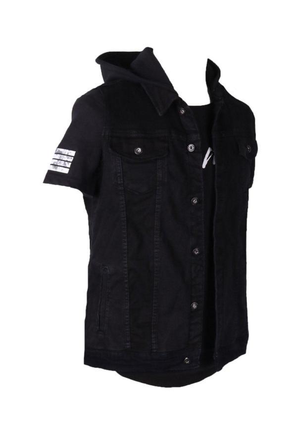 Viking'S Line Vikings Jeans Erkek Denim Yelek ,Lazer Işlemli Kot - Image 1