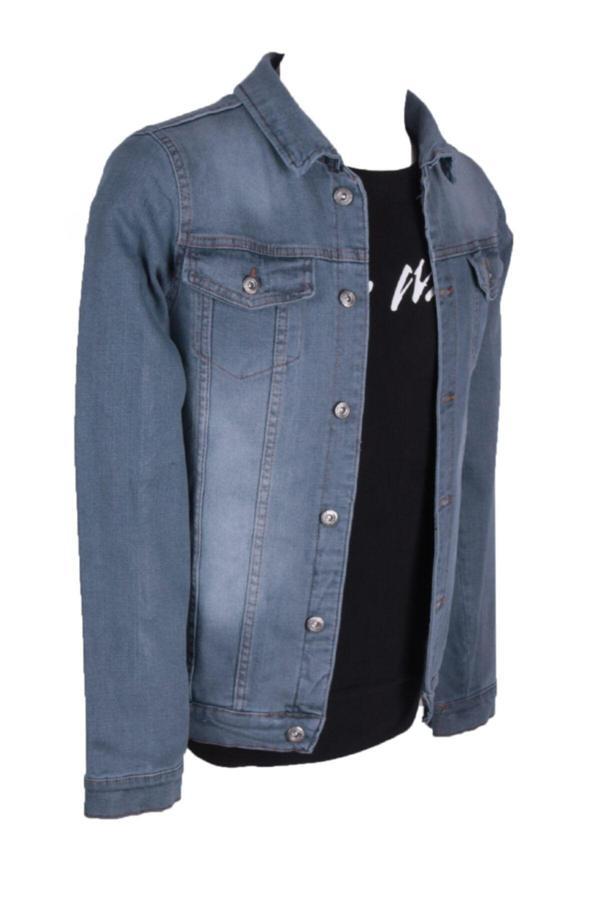 Viking'S Line Erkek Denim Mont Mat Mavi Trent Kot Ceket - Image 1