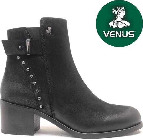 Venüs Rugi Hakiki Deri Topuklu Ortopedik Kadın Bot - Image 1