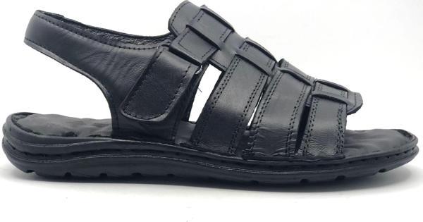 Kocamanlar %100 Hakiki Deri Tam Ortapedik Erkek Sandalet - Image 1