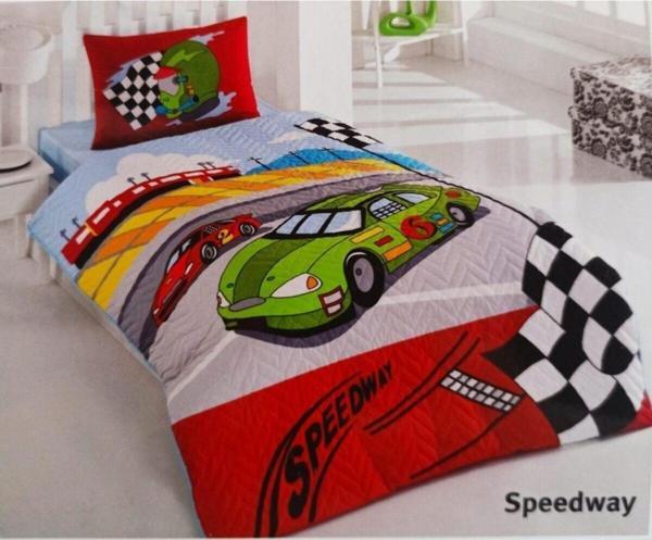 Kristal Kapitoneli Nevresim Takımı Tek Kişilik- Speedway - Image 1