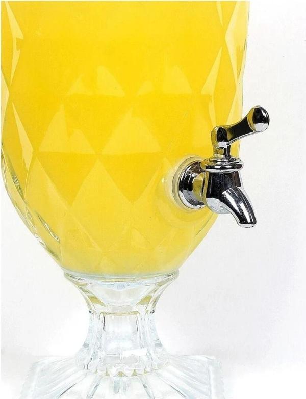 Parti Damacanası  Cam Şerbetlik Lüks 2 Litre Kokteyl Limonata Meşrubat Sebil - Image 1