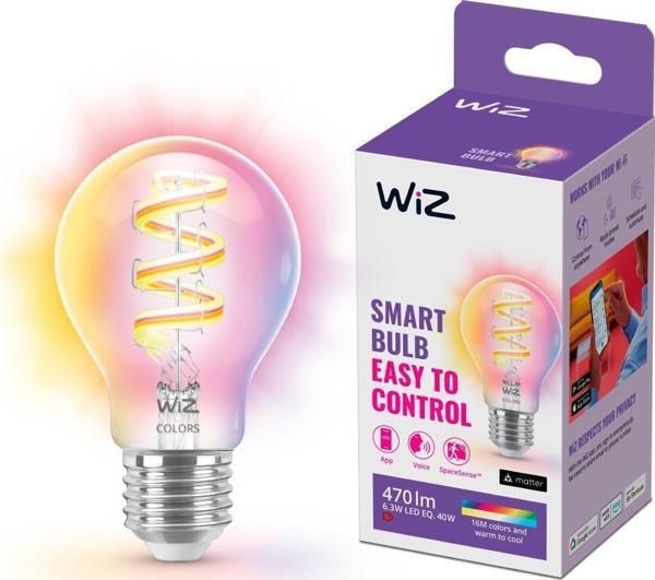 Wiz RGB Filament Şeffaf 40W A60 E27 Akıllı Ampul - Image 1