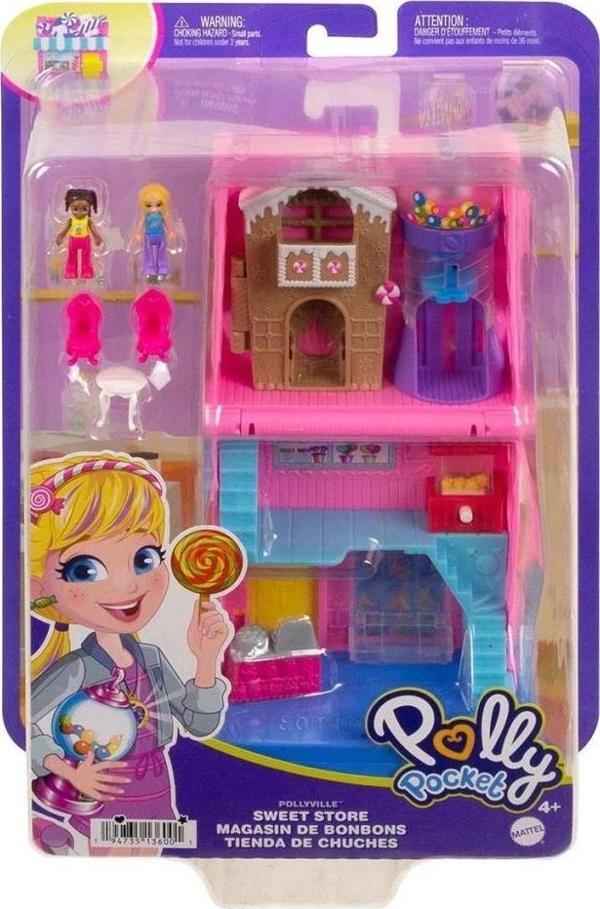 Nessiworld  HNB03 Polly Pocket Pollyville Şeker Dükkanı Oyun Seti - Image 1