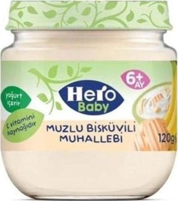 Nessiworld Hero Baby Muzlu Bisküvili Muhallebi Kavanoz Mama 120 Gr - Image 1