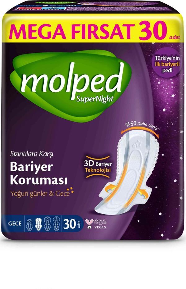 Nessiworld Molped SüperNight Gece Mega Ped 30 Adet - Image 1