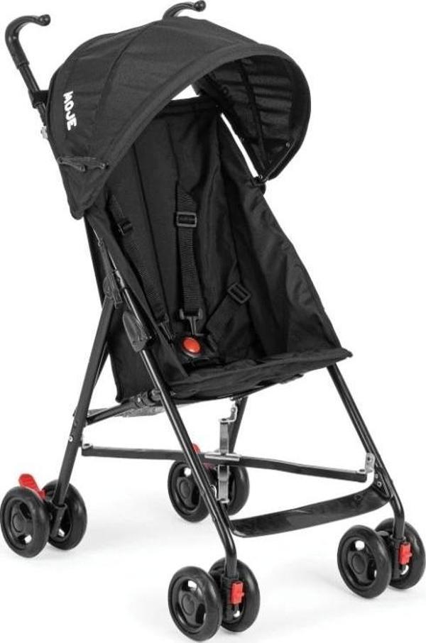 Nessiworld Moje Simple Pratik Baston Bebek Arabası Siyah - Image 1