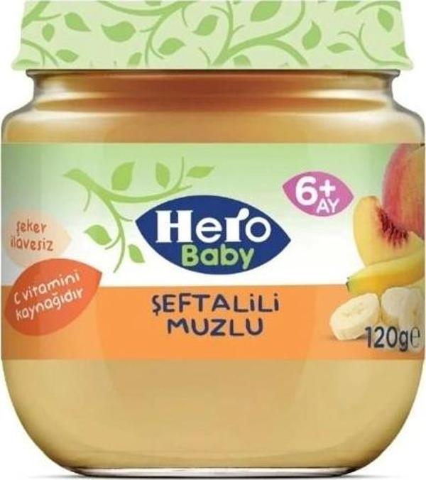 Nessiworld Hero Baby Şeftalili Muzlu Kavanoz Mama 120 Gr - Image 1