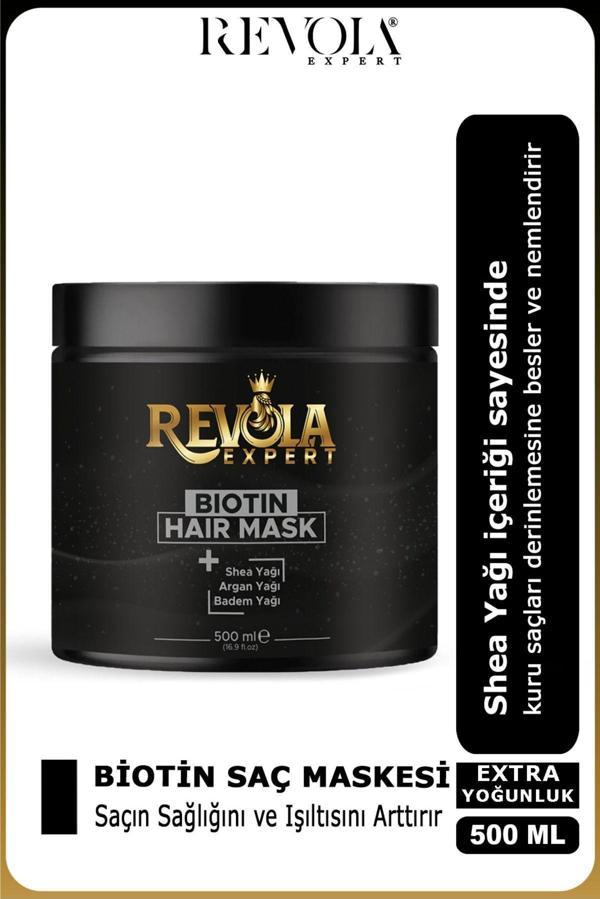 Revola Expert Biotin Keratin Içerikli Yoğun Bakım Saç Maskesi Aşırı Yıpranmış Ve Zayıf Saçlar Için 500 Ml - Image 1