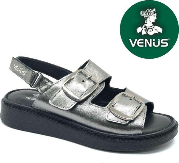 Venüs Vini Hakiki Deri Comfort Ortopedik Kadın Sandalet - Image 1