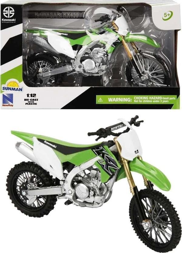 57483 SUN- Kawasakı  KX450 Yeşil 1:12 - Image 1