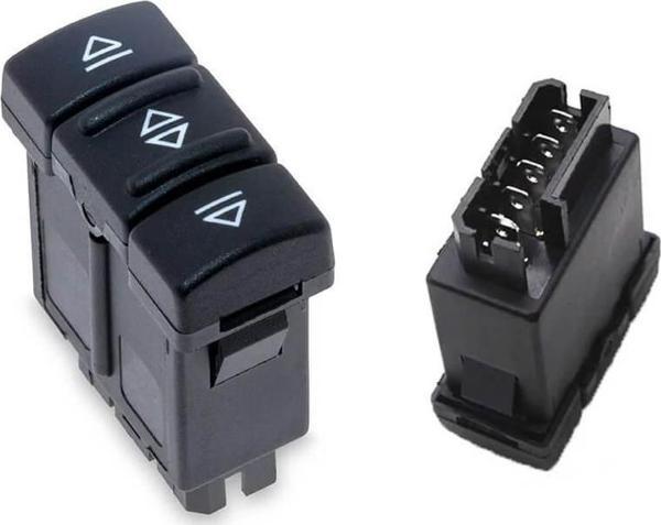 Renault Clio 1 , R19 ile uyumlu Ön Sol Cam Açma Düğmesi 5 Pin - Image 1
