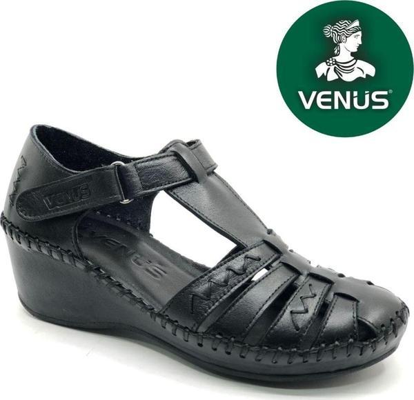 Venüs Miqula Hakiki Deri Comfort Ortopedik Kadın Sandalet - Image 1