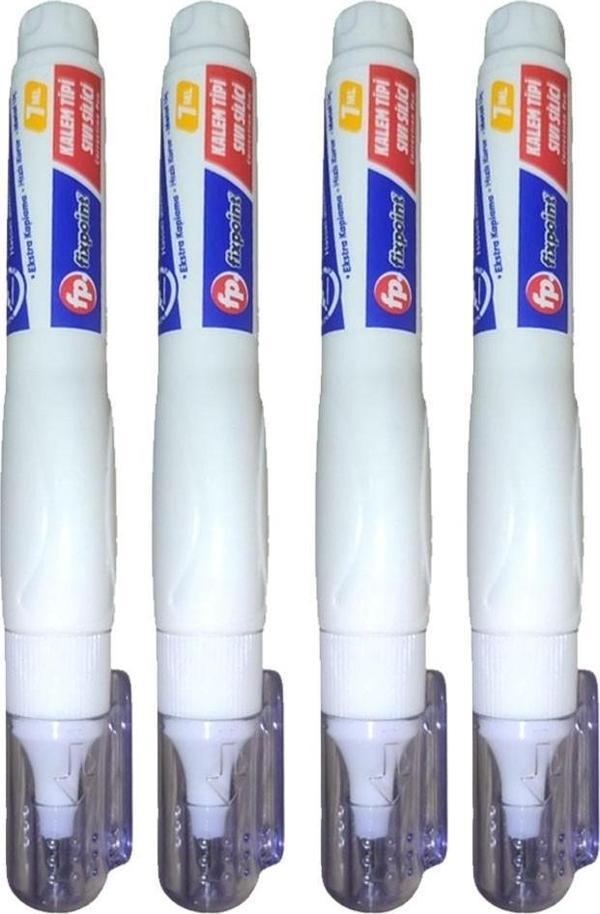 Kalem Daksil 4 Adet Fixpoint Sıvı Düzeltme Kalemi Tükenmez Pilot Kalem Mürekkep Kapatıcı Silici Örtücü Yazı Düzeltici - Image 1