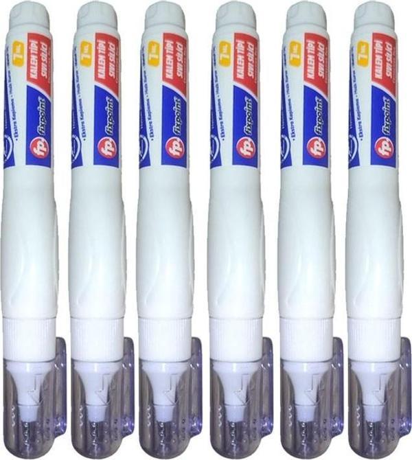 Kalem Daksil 6 Adet Fixpoint Sıvı Düzeltme Kalemi Tükenmez Pilot Kalem Mürekkep Kapatıcı Silici Örtücü Yazı Düzeltici - Image 1