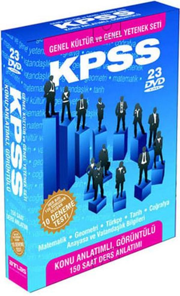 KPSS Genel Kültür-Genel Yetenek Seti - 23 DVD + 10 Deneme Sınavı - Atlas Pazarlama - Image 1