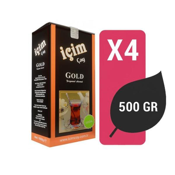 İçim Çay Gold Bergamot Aromalı 500 Gr X 4 Adet - Image 1