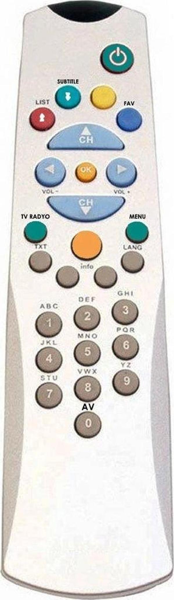 VESTEL 3001-5001 DIGITURK GUIDE uydu kumandası - Image 1