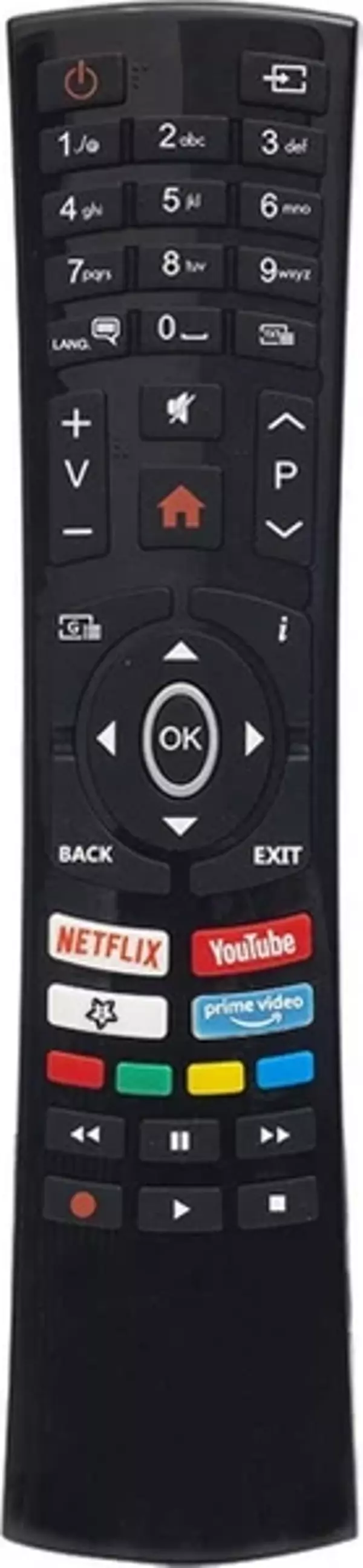Vestel Rc 4390P Netflix Youtube Play Tuşlu led tv kumandası - Image 1