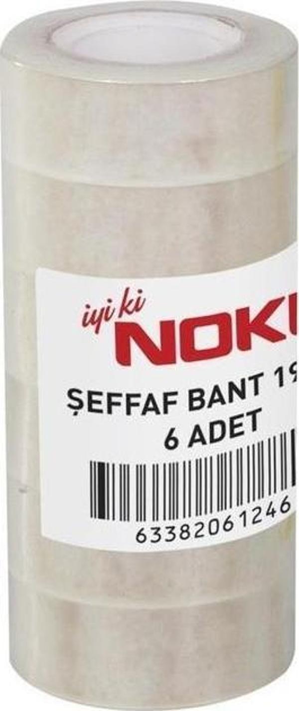 Noki Bant Şeffaf 19Mm X 33 Metre 19336 (6 Lı Paket) - Image 1