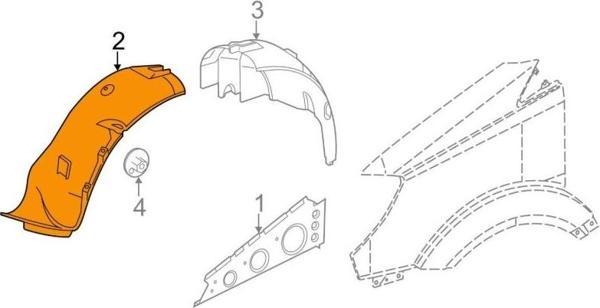 Çamurluk Davlumbazı Ön Sol Önün Önü Mercedes Sprt.315,316,515,Crafter Bm 07- (Oem No: A9066840277) - Image 1