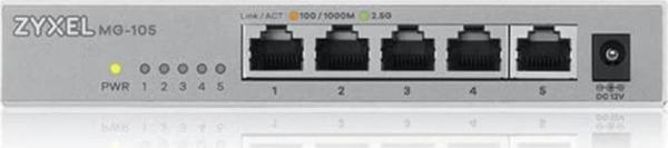 Zyxel MG-105 5 Ports Desktop 2.5G MultiGig unmanaged Desktop Switch - Image 1