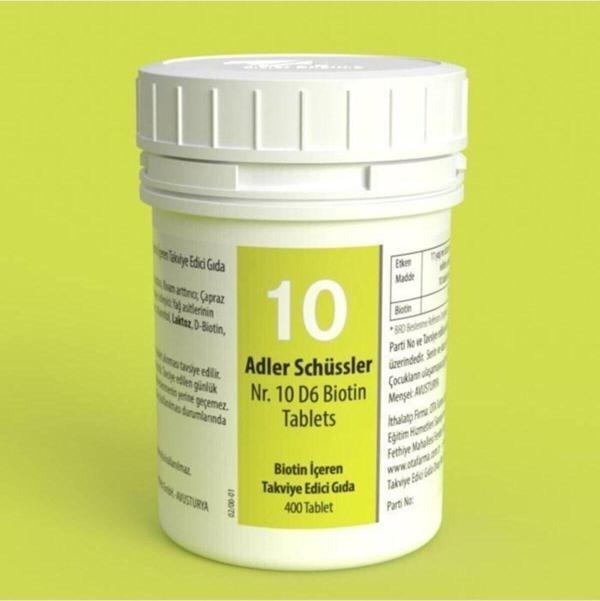 Adler Schüssler No.10 - D6 Biotin Tablet - Image 1