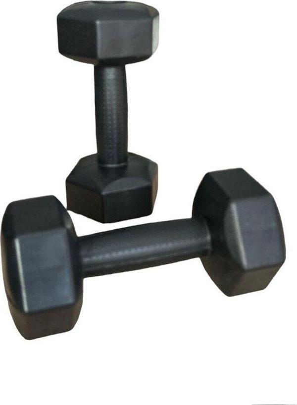 4 kg X 2 Adet Plastik Dambıl Ağırlık Seti  Köşeli Dambıl - Image 1