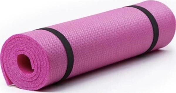Yoga Minderi Ve Spor Mati Pembe 10 mm Tasima Askili pilates fitness - Image 1