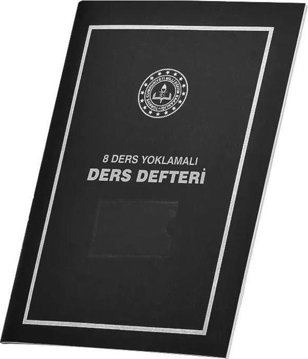 Gülpaş 8 Ders Yoklamalı Ders Defteri Siyah Plastik Kapak 388 - Image 1