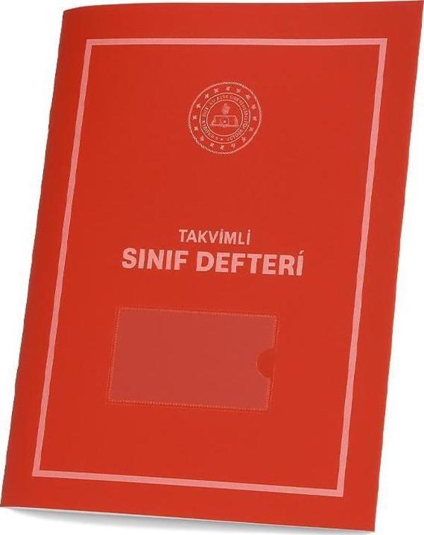 Gülpaş Takvimli Sınıf Defteri Kırmızı Plastik Kapak (İlkokul) 390 - Image 1