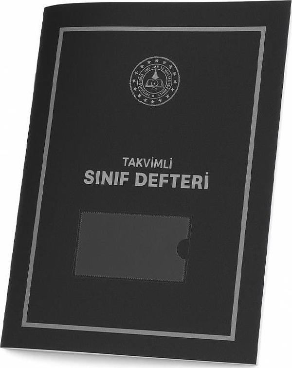 Gülpaş Takvimli Sınıf Defteri Siyah Plastik Kapak (İlkokul) 390 - Image 1
