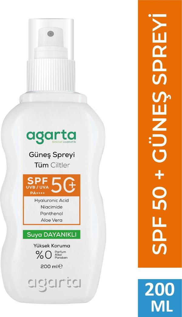 SPF 50+ Yüz Ve Vücut Güneş Koruyucu Sprey 200 ml - Image 1