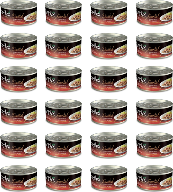Reflex Plus Essential Ton Balıklı Somonlu Kedi Konservesi 70 Gr (24 Adet) - Image 1