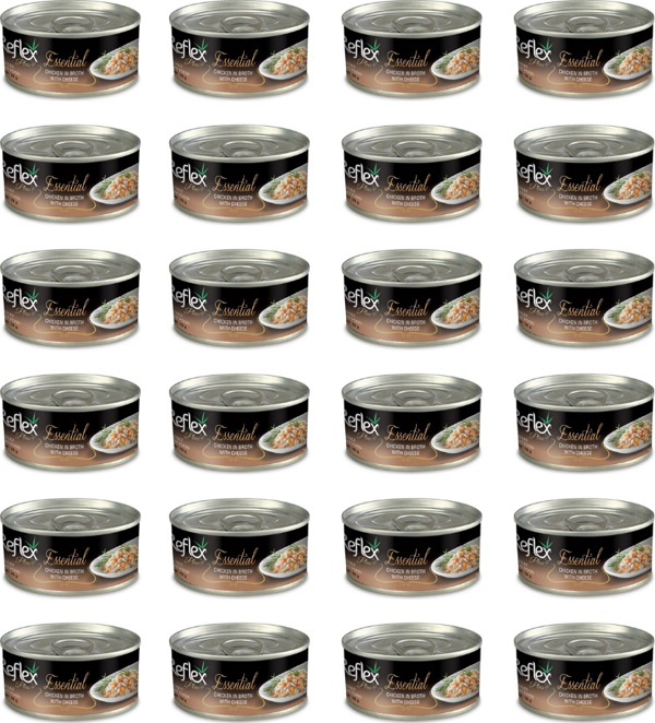 Reflex Plus Essential Tavuk Etli Peynirli Kedi Yetişkin Konservesi 70 Gr (24 Adet) - Image 1