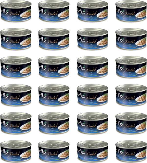 Reflex Plus Essential Atlantik Ton Balıklı Yetişkin Kedi Konservesi 70 Gr (24 Adet) - Image 1
