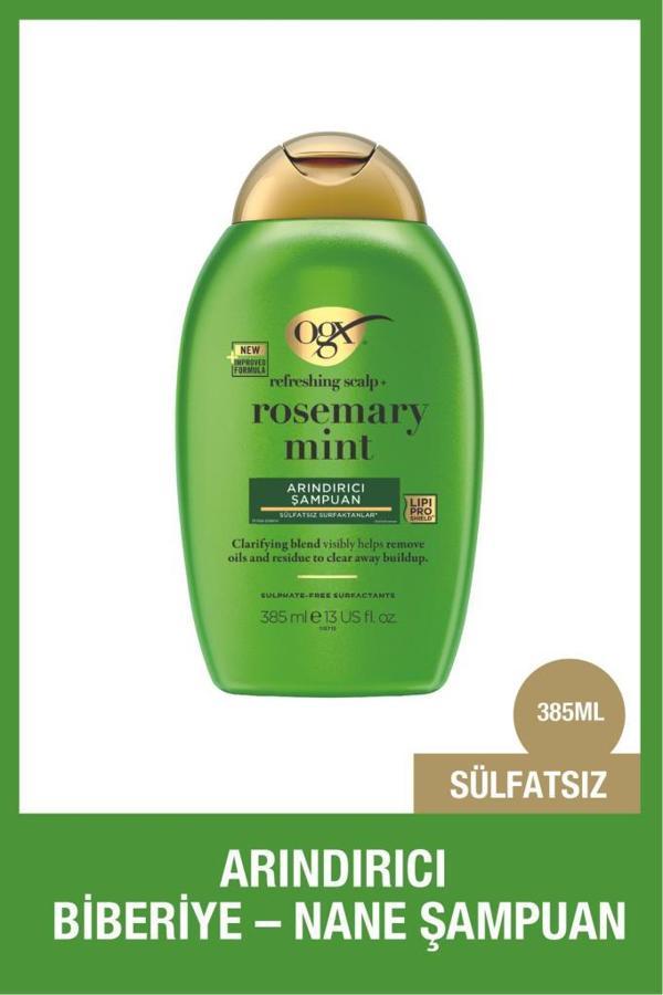 Organix Rosemary Mint (BİBERİYE & NANE IÇEREN) Arındırıcı Şampuan 385 ml - Image 1