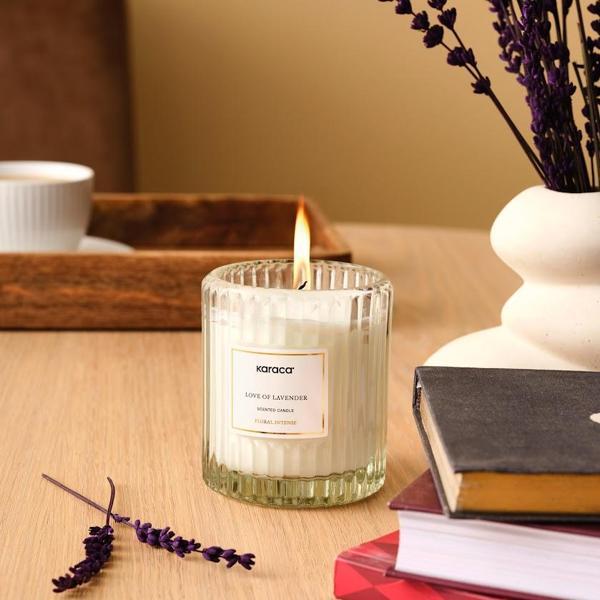Karaca Floral Intense Kokulu Mum Love Of Lavender 170 g - Image 1