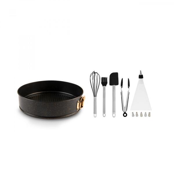 Karaca Black Pro 11 Parça Kek Kalıbı Ve Pasta Hazırlık Seti - Image 1