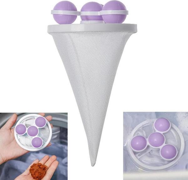 Ayt Sunup SN-26621 Mor Çok Fonksiyonlu Çamaşır Makinesi İçin Yıkanabilir Toz Tüy Toplayıcı - Image 1
