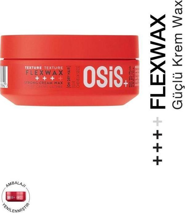 Osis Flexwax Ultra Güçlü Doku Veren Krem Wax 85ml | Yeniden Şekillendirilebilen Stiller - Image 1