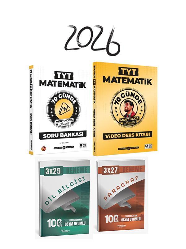 Mert + Anla Kazan 2026 TYT Video Ders Kitabı + Soru + Anla Kazan Deneme 4 lü Set - Anla Kazan Yayınları - Image 1
